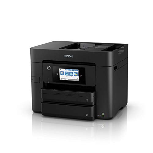 Epson Workforce Pro WF-4830DTWF 4-in-1 Business Tintenstrahl-Multifunktionsgerät (Drucker, Scanner, Kopierer, Fax, ADF, WiFi, Ethernet, NFC, Full-Duplex, Einzelpatronen, DIN A4) schwarz - EDV-Guru (Guru e.U.)
