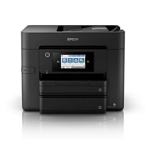 Epson Workforce Pro WF-4830DTWF 4-in-1 Business Tintenstrahl-Multifunktionsgerät (Drucker, Scanner, Kopierer, Fax, ADF, WiFi, Ethernet, NFC, Full-Duplex, Einzelpatronen, DIN A4) schwarz - EDV-Guru (Guru e.U.)