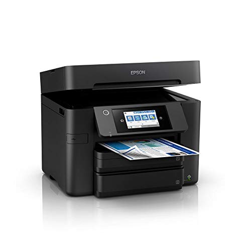 Epson Workforce Pro WF-4830DTWF 4-in-1 Business Tintenstrahl-Multifunktionsgerät (Drucker, Scanner, Kopierer, Fax, ADF, WiFi, Ethernet, NFC, Full-Duplex, Einzelpatronen, DIN A4) schwarz - EDV-Guru (Guru e.U.)