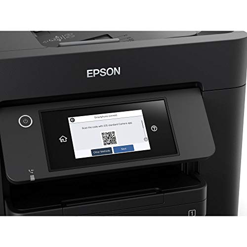 Epson Workforce Pro WF-4830DTWF 4-in-1 Business Tintenstrahl-Multifunktionsgerät (Drucker, Scanner, Kopierer, Fax, ADF, WiFi, Ethernet, NFC, Full-Duplex, Einzelpatronen, DIN A4) schwarz - EDV-Guru (Guru e.U.)