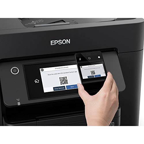 Epson Workforce Pro WF-4830DTWF 4-in-1 Business Tintenstrahl-Multifunktionsgerät (Drucker, Scanner, Kopierer, Fax, ADF, WiFi, Ethernet, NFC, Full-Duplex, Einzelpatronen, DIN A4) schwarz - EDV-Guru (Guru e.U.)