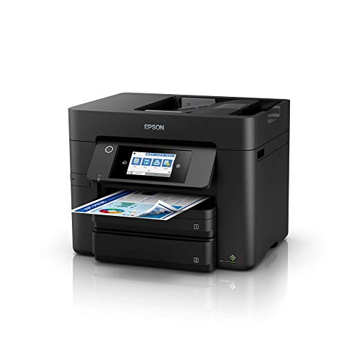 Epson Workforce Pro WF-4830DTWF 4-in-1 Business Tintenstrahl-Multifunktionsgerät (Drucker, Scanner, Kopierer, Fax, ADF, WiFi, Ethernet, NFC, Full-Duplex, Einzelpatronen, DIN A4) schwarz - EDV-Guru (Guru e.U.)