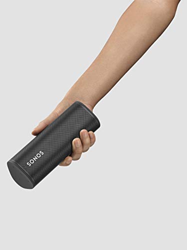 Sonos Roam WLAN e alto-falante Bluetooth, preto - Alto-falante à prova d'água com controle de voz Alexa, Google Assistant e AirPlay 2 - Caixa de música externa sem fio com bateria para streaming de música - EDV-Guru (Guru e.U.)