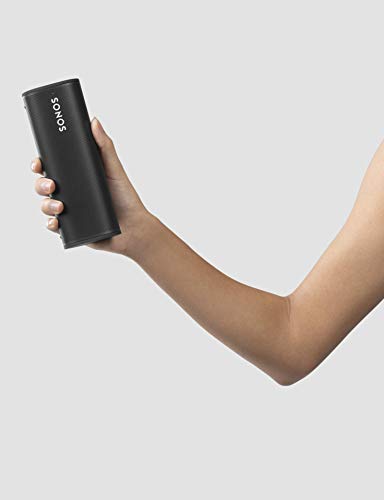 Sonos Roam WLAN e alto-falante Bluetooth, preto - Alto-falante à prova d'água com controle de voz Alexa, Google Assistant e AirPlay 2 - Caixa de música externa sem fio com bateria para streaming de música - EDV-Guru (Guru e.U.)
