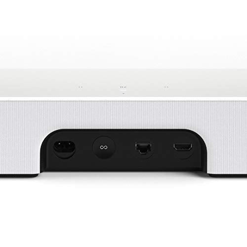 Sonos Beam Smart Soundbar, blanc - Barre de son TV compacte pour le streaming de télévision et de musique avec WiFi, commande vocale Alexa, Google Assistant et HDMI ARC - Enceinte TV et musique compatible AirPlay - EDV-Guru (Guru e.U.)