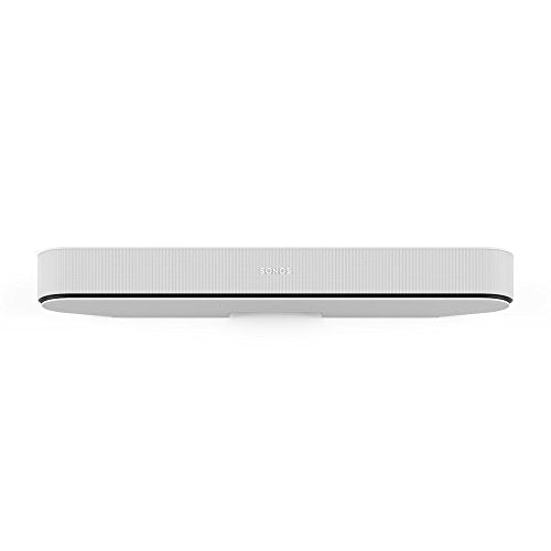 Sonos Beam Smart Soundbar, blanc - Barre de son TV compacte pour le streaming de télévision et de musique avec WiFi, commande vocale Alexa, Google Assistant et HDMI ARC - Enceinte TV et musique compatible AirPlay - EDV-Guru (Guru e.U.)