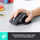 Logitech MX Master 3 kablosuz fare, USB alıcısı aracılığıyla Bluetooth ve 2,4 GHz bağlantı, 4000 DPI sensör, ultra hızlı kaydırma, tüm yüzeyler için, 7 düğme, PC/Mac/iPadOS - açık gri - EDV-Guru (Guru e.U.)