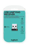 Logitech Unifying USB-Empfänger, Kabellose 2.4 GHz Verbindung, Kompatibel mit Logitech Unifying Mäusen und Tastaturen, Verbindet bis zu 6 Geräte Gleichzeitig, PC/Mac - Schwarz - EDV-Guru (Guru e.U.)