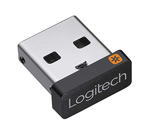 Logitech Unifying USB-Empfänger, Kabellose 2.4 GHz Verbindung, Kompatibel mit Logitech Unifying Mäusen und Tastaturen, Verbindet bis zu 6 Geräte Gleichzeitig, PC/Mac - Schwarz - EDV-Guru (Guru e.U.)
