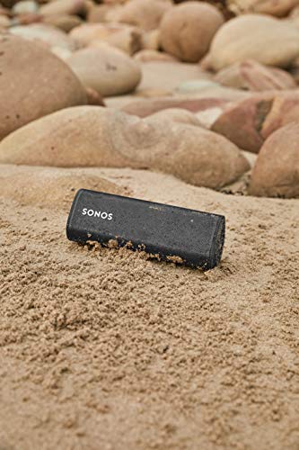 Sonos Roam WLAN e alto-falante Bluetooth, preto - Alto-falante à prova d'água com controle de voz Alexa, Google Assistant e AirPlay 2 - Caixa de música externa sem fio com bateria para streaming de música - EDV-Guru (Guru e.U.)