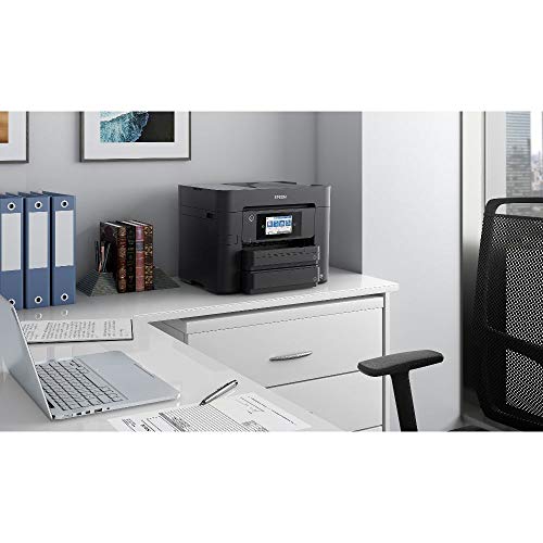 Epson Workforce Pro WF-4830DTWF 4-in-1 Business Tintenstrahl-Multifunktionsgerät (Drucker, Scanner, Kopierer, Fax, ADF, WiFi, Ethernet, NFC, Full-Duplex, Einzelpatronen, DIN A4) schwarz - EDV-Guru (Guru e.U.)