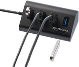 Amazon Basics – USB hub, USB 3.1 Type A, 4pin hub, hliník, černý – EDV-Guru (Guru e.U.)