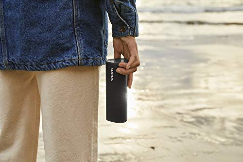 Sonos Roam WLAN e alto-falante Bluetooth, preto - Alto-falante à prova d'água com controle de voz Alexa, Google Assistant e AirPlay 2 - Caixa de música externa sem fio com bateria para streaming de música - EDV-Guru (Guru e.U.)