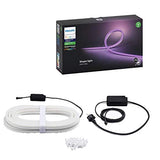 Philips Hue White & Col. Amb. Zewnętrzna listwa oświetleniowa 5m, 1650 lm, ściemnialna, 16 milionów kolorów, sterowana za pomocą aplikacji, kompatybilna z Amazon Alexa (Echo, Echo Dot) - EDV-Guru (Guru e.U.)