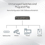 NETGEAR GS108GE LAN 交换机 8 端口网络交换机（即插即用千兆位交换机 LAN 分配器、LAN 分配器、以太网集线器、无风扇金属外壳、ProSAFE 终身保修） - EDV-Guru (Guru e.U.)