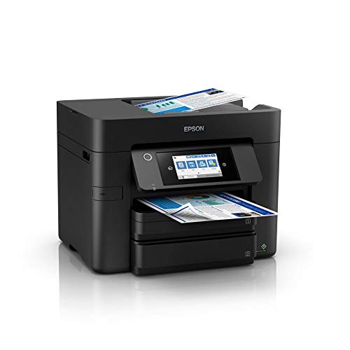 Epson Workforce Pro WF-4830DTWF 4-in-1 Business Tintenstrahl-Multifunktionsgerät (Drucker, Scanner, Kopierer, Fax, ADF, WiFi, Ethernet, NFC, Full-Duplex, Einzelpatronen, DIN A4) schwarz - EDV-Guru (Guru e.U.)