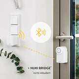 Nuki Smart Lock 3.0, slim deurslot voor sleutelloze toegang zonder ombouw, achteraf te monteren elektronisch deurslot, AV-TEST gecertificeerd, wit - EDV-Guru (Guru e.U.)