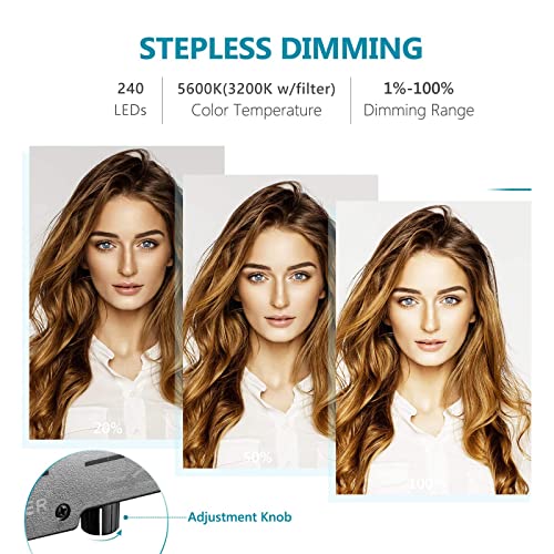 NEEWER Ringlicht mit Stativ Set: 18 Zoll/45cm Außen 55W 5600K Dimmbare LED Ringleuchte mit Bluetooth Fernbedienung für Handy/Kamera für YouTube TikTok Self Porträt Foto,Tätowierer,Make up,Salons - EDV-Guru (Guru e.U.)