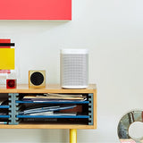 Set Sonos One Smart Speaker da 2 stanze, bianco / nero - Altoparlanti WiFi intelligenti con controllo vocale Alexa e AirPlay - Due altoparlanti multiroom per streaming musicale illimitato - EDV-Guru (Guru e.U.)