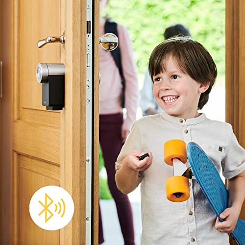 Nuki Fob, elektrikli kapı açıcı, bir düğmeye dokunarak kilitleme, Nuki Smart Lock için uzatma, elektronik kapı kilidi, otomatik kapı açıcı, Bluetooth anahtarlık, Nuki Smart Home - EDV-Guru (Guru e.U.)