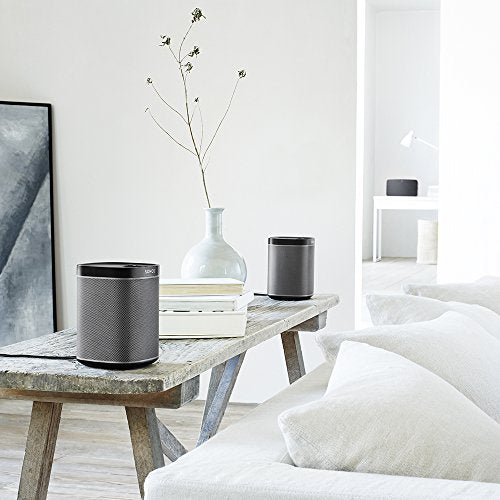 Sonos Play:1 Akıllı Hoparlör (sınırsız müzik akışı için kompakt ve güçlü WLAN hoparlör - neme dayanıklı çok odalı hoparlör) siyah - EDV-Guru (Guru e.U.)