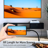 Câble uni USB C vers HDMI 4K [Tresse, alliage d'aluminium] Câble USB Type C vers HDMI (compatible Thunderbolt 3) compatible avec iPad Pro/Air, MacBook, Galaxy, Huawei P40 etc. - 1,8 m - EDV-Guru (Guru e.U.)
