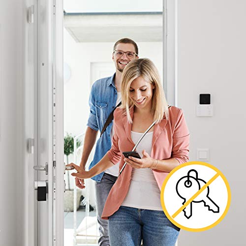 Nuki Opener, serratura elettronica per condomini, comanda l'apriporta del citofono con lo smartphone, apriporta elettrico, è necessario il Nuki Bridge WLAN, Nuki Smart Home - EDV-Guru (Guru e.U.)
