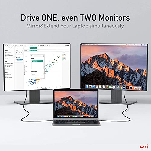 Câble uni USB C vers HDMI 4K [Tresse, alliage d'aluminium] Câble USB Type C vers HDMI (compatible Thunderbolt 3) compatible avec iPad Pro/Air, MacBook, Galaxy, Huawei P40 etc. - 1,8 m - EDV-Guru (Guru e.U.)