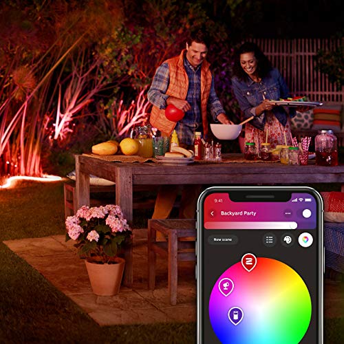 Philips Hue White & Col. Amb. Zewnętrzna listwa oświetleniowa 5m, 1650 lm, ściemnialna, 16 milionów kolorów, sterowana za pomocą aplikacji, kompatybilna z Amazon Alexa (Echo, Echo Dot) - EDV-Guru (Guru e.U.)