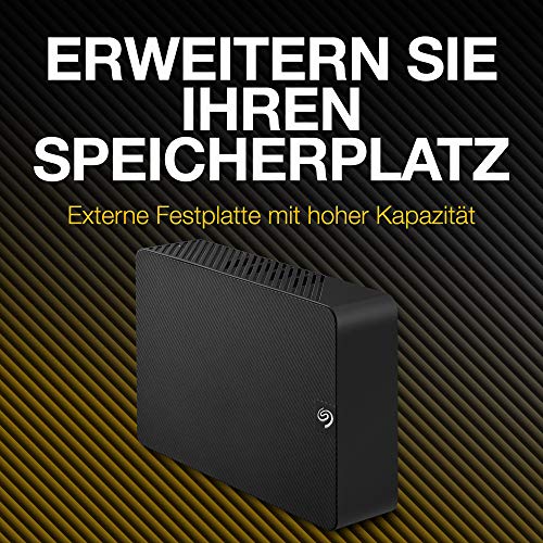 Disco rígido externo Seagate Expansion Desktop de 18 TB, 3,5 polegadas, USB 3.0, PC e notebook, 2 anos de serviço de resgate de dados, número do modelo: STKP18000402 - EDV-Guru (Guru e.U.)