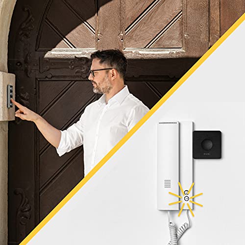 Nuki Opener, serratura elettronica per condomini, comanda l'apriporta del citofono con lo smartphone, apriporta elettrico, è necessario il Nuki Bridge WLAN, Nuki Smart Home - EDV-Guru (Guru e.U.)