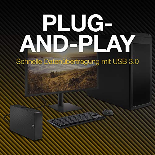 Disco rígido externo Seagate Expansion Desktop de 18 TB, 3,5 polegadas, USB 3.0, PC e notebook, 2 anos de serviço de resgate de dados, número do modelo: STKP18000402 - EDV-Guru (Guru e.U.)