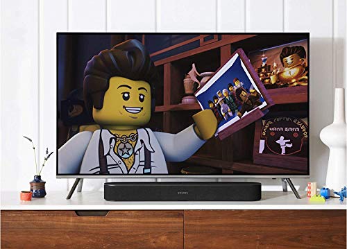 Sonos Beam Smart Soundbar, noir - Barre de son TV compacte pour le streaming de télévision et de musique avec WiFi, commande vocale Alexa, Google Assistant et HDMI ARC - Enceinte TV et musique compatible AirPlay - EDV-Guru (Guru e.U.)