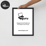 Gerahmtes Poster Auf Fotopapier Schwarz / 12×16