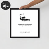 Gerahmtes Poster Auf Fotopapier Schwarz / 16×16