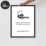 Gerahmtes Poster Auf Fotopapier Schwarz / 18×24