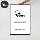 Gerahmtes Poster Auf Fotopapier Schwarz / 24×36