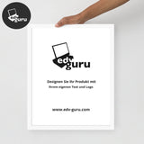 Gerahmtes Poster Auf Fotopapier Weiß / 16×20