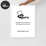 Gerahmtes Poster Auf Fotopapier Weiß / 18×24
