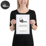 Framed Poster On Matte Paper With Matte Black / 21×30 Cm