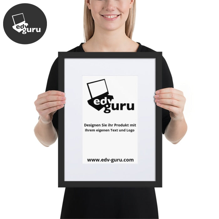 Framed Poster On Matte Paper With Matte Black / 30×40 Cm