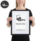 Framed Poster On Matte Paper With Matte Black / 30×40 Cm