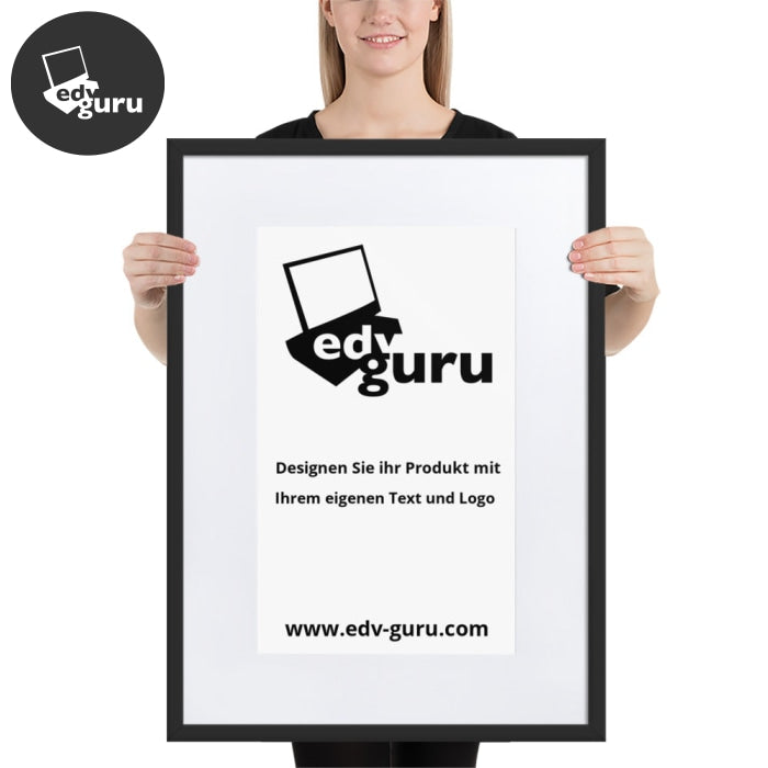 Framed Poster On Matte Paper With Matte Black / 50×70 Cm