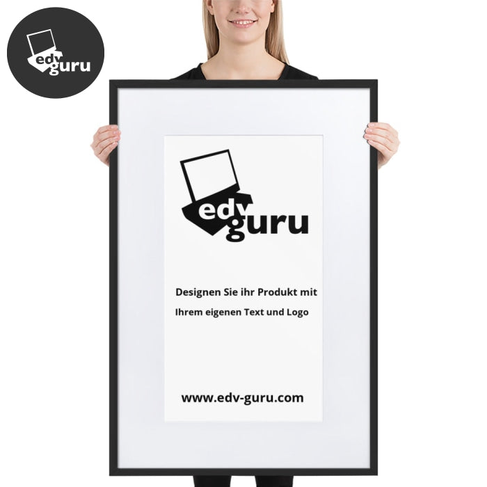 Framed Poster On Matte Paper With Matte Black / 61×91 Cm