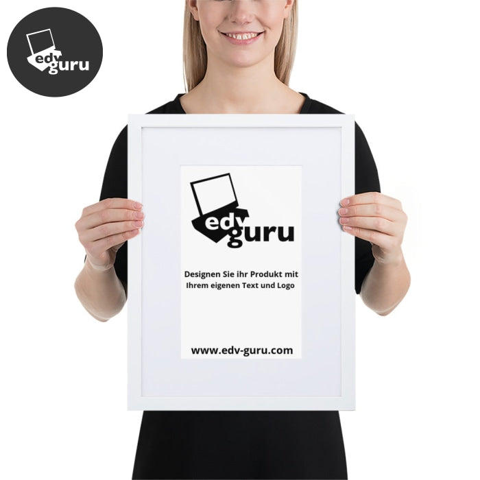 Framed Poster On Matte Paper With Matte White / 30×40 Cm