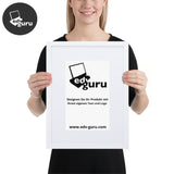 Framed Poster On Matte Paper With Matte White / 30×40 Cm