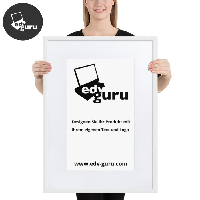 Framed Poster On Matte Paper With Matte White / 50×70 Cm
