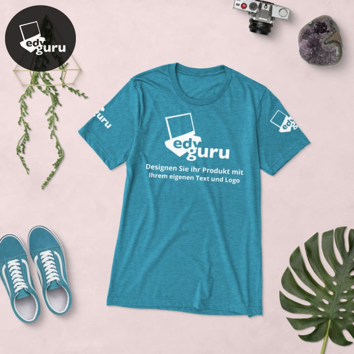 T-shirt de manga curta Aqua Triblend / Xs