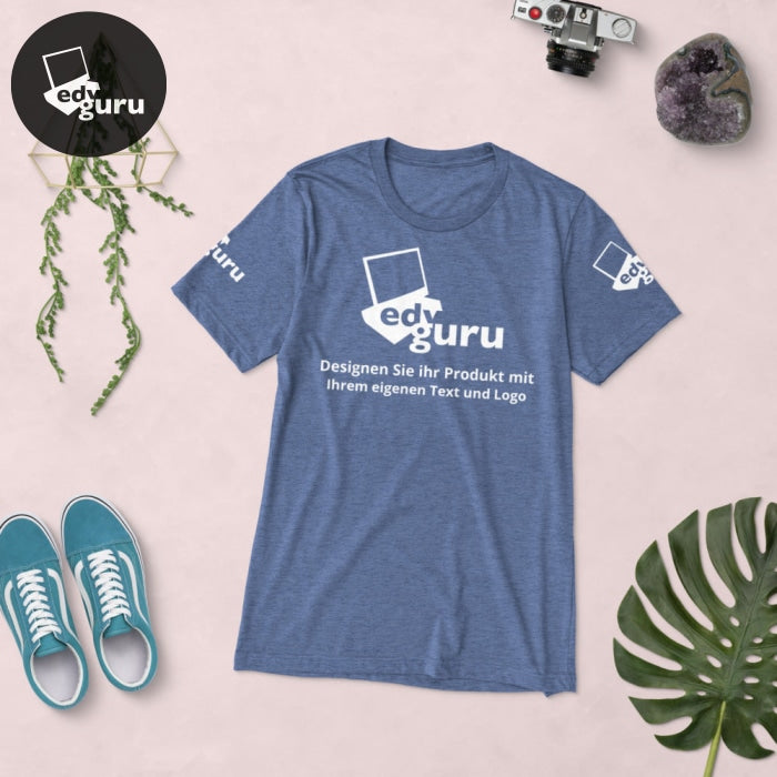 T-shirt manga curta Azul Triblend / Xs
