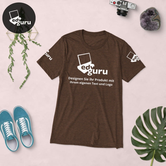T-shirt de manga curta castanho Triblend / Xs